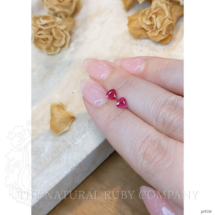 1.00 Ct.Tw. Ruby Pair from Mozambique