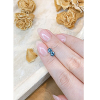 0.95 Ct.Tw.Total Carat Weight Bluish Green Sapphire Pair from Montana Life Style