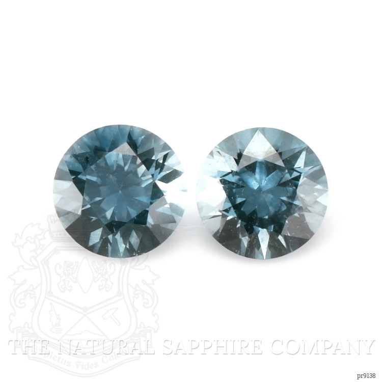 0.97 Ct.Tw. Greenish Blue Sapphire Pair from Montana