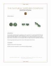 2.19 Ct.Tw.Total Carat Weight Green Sapphire Pair from Montana Appraisal