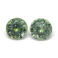 2.19 Ct.Tw.Total Carat Weight Green Sapphire Pair from Montana Video