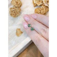 2.19 Ct.Tw.Total Carat Weight Green Sapphire Pair from Montana Life Style