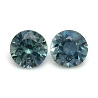 0.95&nbsp;Ct.Tw.Total Carat Weight Bluish Green Sapphire Pair from Montana Video