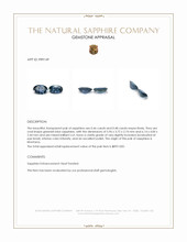 0.94 Ct.Tw.Total Carat Weight Greenish Blue Sapphire Pair from Montana Appraisal