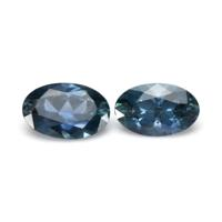 0.94 Ct.Tw.Total Carat Weight Greenish Blue Sapphire Pair from Montana Video