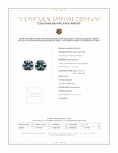 1.13 Ct.Tw.Total Carat Weight Sapphire Pair from Montana Scan Report