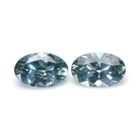 1.02&nbsp;Ct.Tw.Total Carat Weight Greenish Blue Sapphire Pair from Montana Video