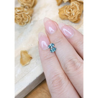 1.02 Ct.Tw.Total Carat Weight Greenish Blue Sapphire Pair from Montana Life Style