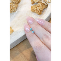 0.54 Ct.Tw.Total Carat Weight Greenish Blue Sapphire Pair from Montana Life Style