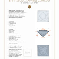 0.54 Ct.Tw.Total Carat Weight Greenish Blue Sapphire Pair from Montana 3 D Scan Report