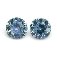 0.99 Ct.Tw.Total Carat Weight Greenish Blue Sapphire Pair from Montana Video