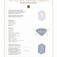 1.13 Ct.Tw.Total Carat Weight Sapphire Pair from Montana 3 D Scan Report