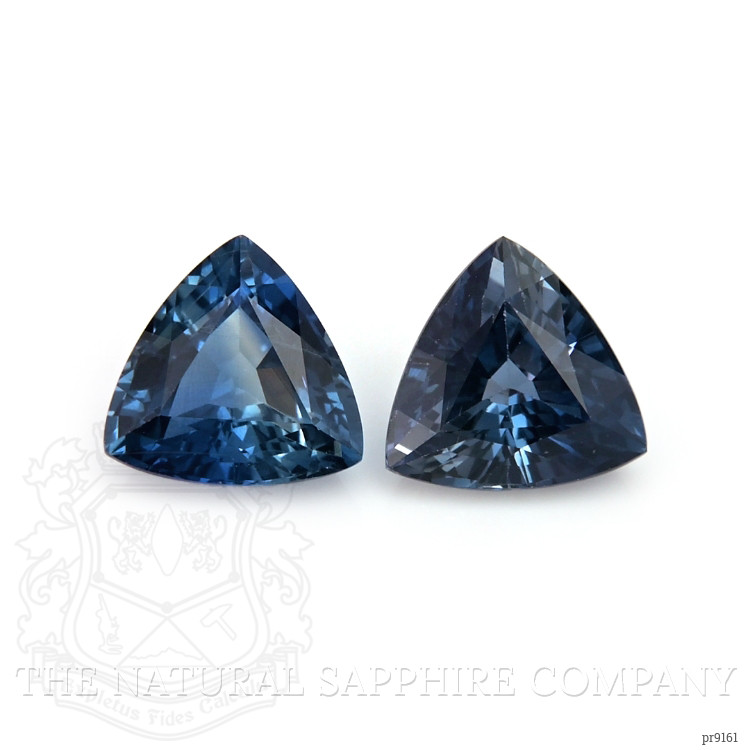 2.52 Ct.Tw. Blue Sapphire Pair from Ceylon (Sri Lanka)