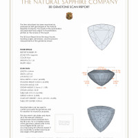 2.52 Ct.Tw.Total Carat Weight Blue Sapphire Pair from Ceylon (Sri Lanka) 3 D Scan Report