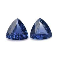 2.58&nbsp;Ct.Tw.Total Carat Weight Blue Sapphire Pair from Ceylon (Sri Lanka) Video