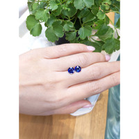 2.84&nbsp;Ct.Tw.Total Carat Weight Blue Sapphire Pair from Ceylon (Sri Lanka) Life Style