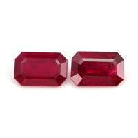 1.26&nbsp;Ct.Tw.Total Carat Weight Ruby Pair from Ceylon (Sri Lanka) Video