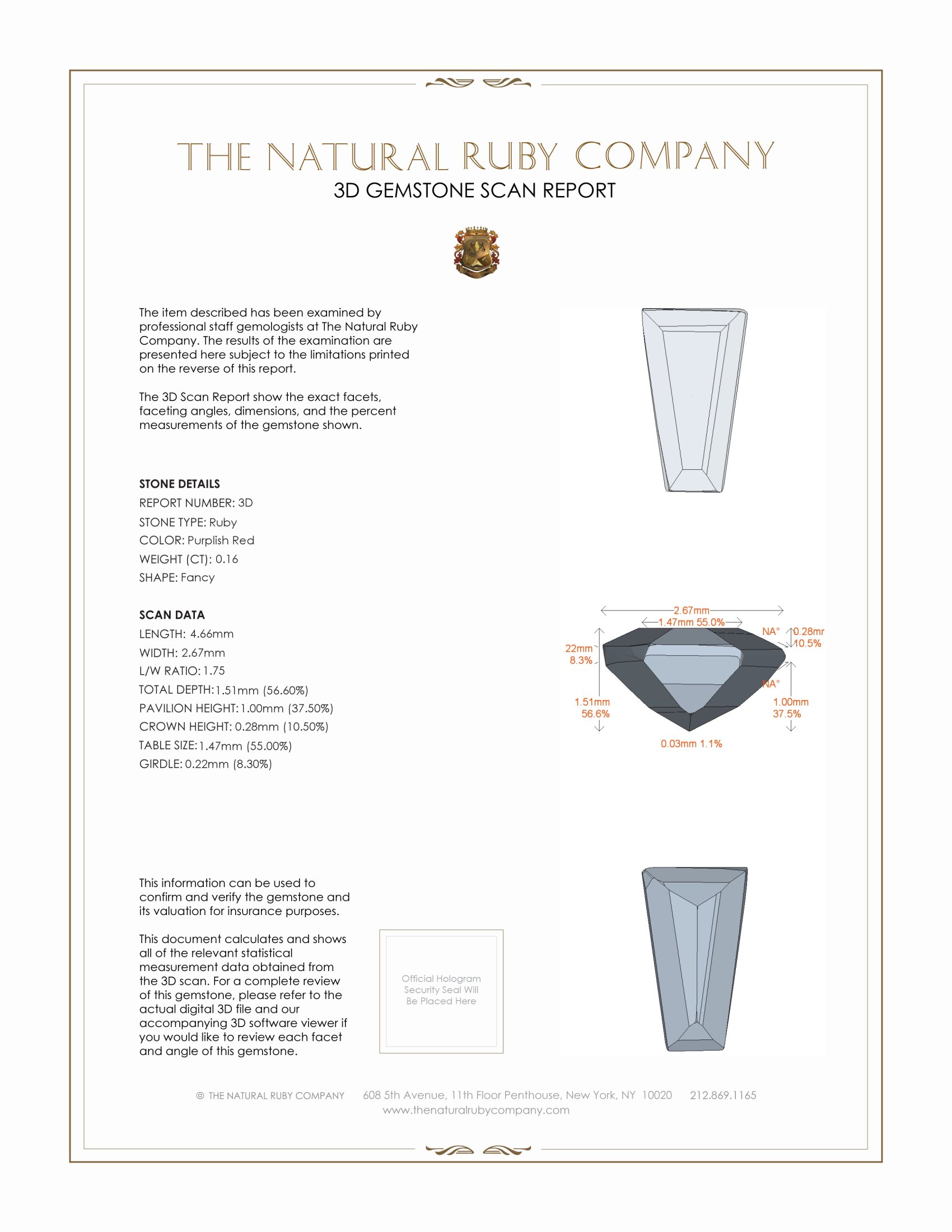 0.35 Ct.Tw. Ruby Pair from Madagascar