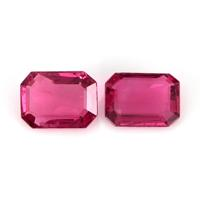 0.59 Ct.Tw.Total Carat Weight Ruby Pair from Mozambique Video
