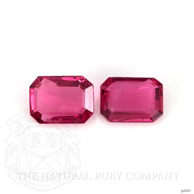 0.59 Ct.Tw. Ruby Pair from Mozambique