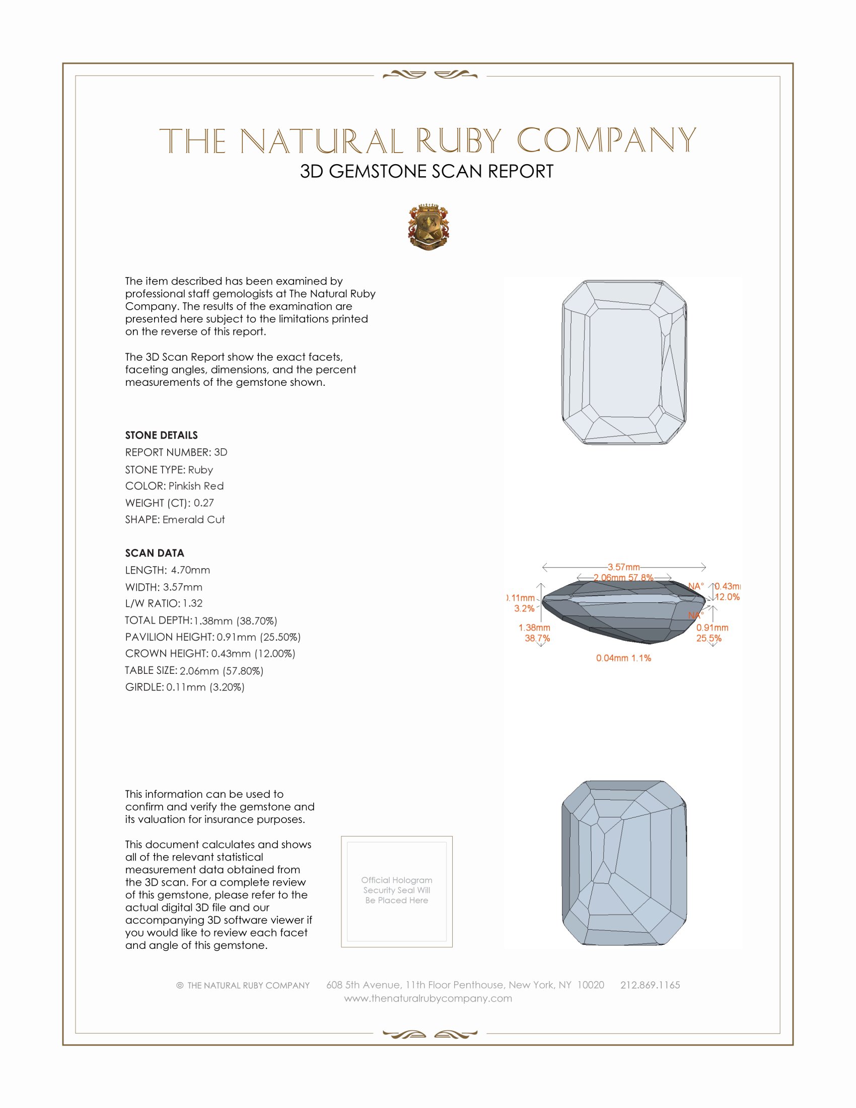 0.59 Ct.Tw. Ruby Pair from Mozambique