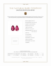 1.40 Ct.Tw.Total Carat Weight Ruby Pair from Mozambique Scan Report