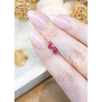1.40 Ct.Tw.Total Carat Weight Ruby Pair from Mozambique Life Style