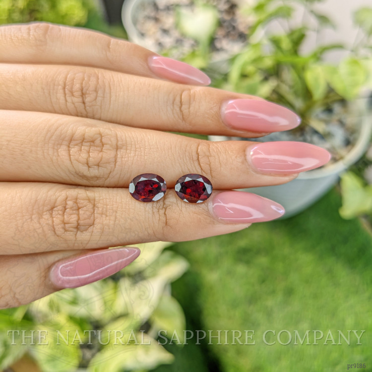 4.42 Ct.Tw. Garnet Pair from Ceylon (Sri Lanka)