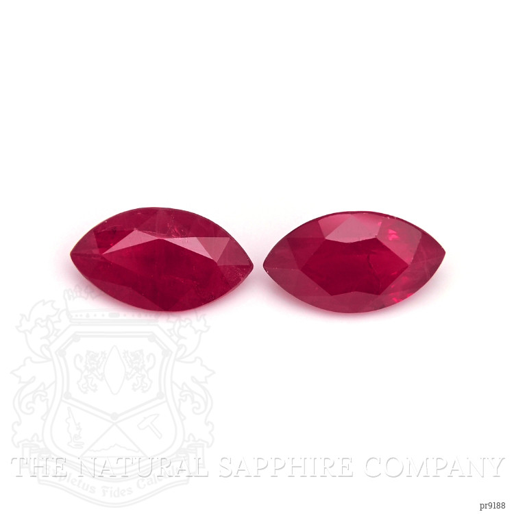 5.36 Ct.Tw. Ruby Pair from Mozambique