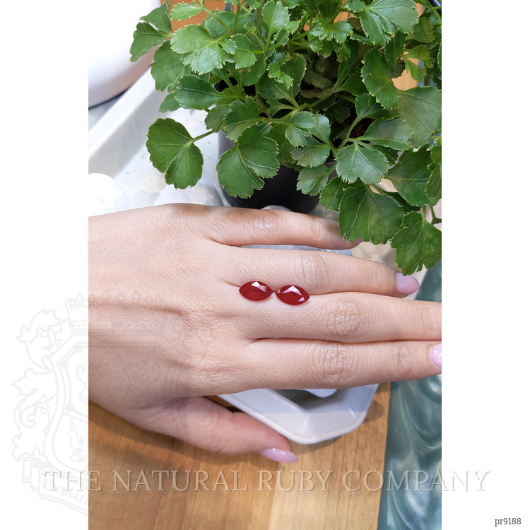 5.36 Ct.Tw. Ruby Pair from Mozambique