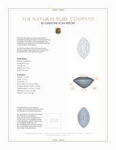 5.36 Ct.Tw.Total Carat Weight Ruby Pair from Mozambique 3 D Scan Report