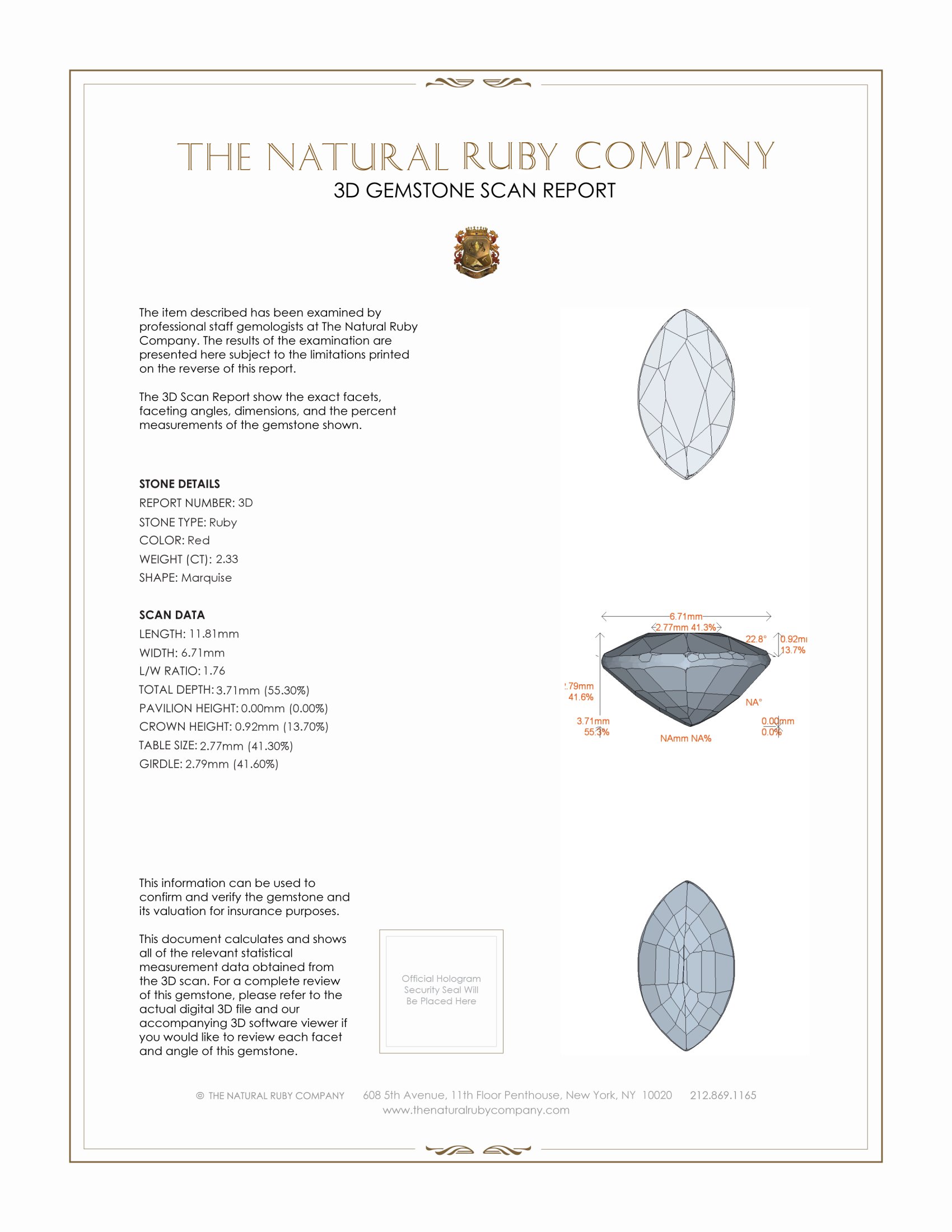 5.36 Ct.Tw. Ruby Pair from Mozambique
