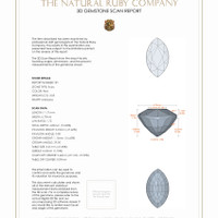 5.36 Ct.Tw.Total Carat Weight Ruby Pair from Mozambique 3 D Scan Report