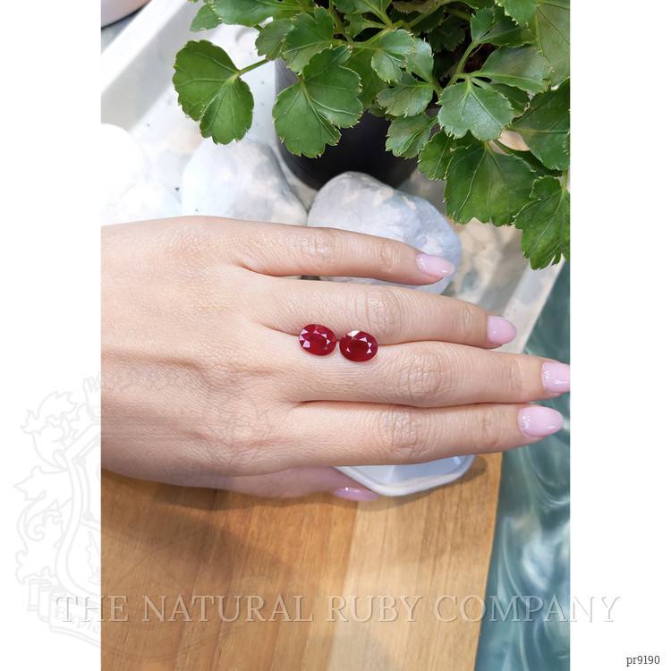 6.08 Ct.Tw. Ruby Pair from Mozambique