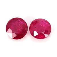 6.93 Ct.Tw.Total Carat Weight Ruby Pair from Mozambique Video