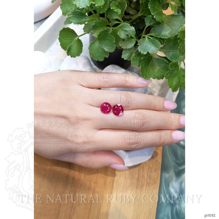 6.93 Ct.Tw. Ruby Pair from Mozambique