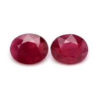 5.36 Ct.Tw.Total Carat Weight Ruby Pair from Mozambique Video