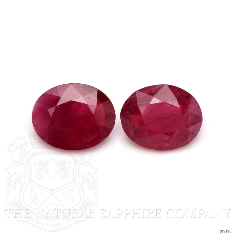 5.36 Ct.Tw. Ruby Pair from Mozambique