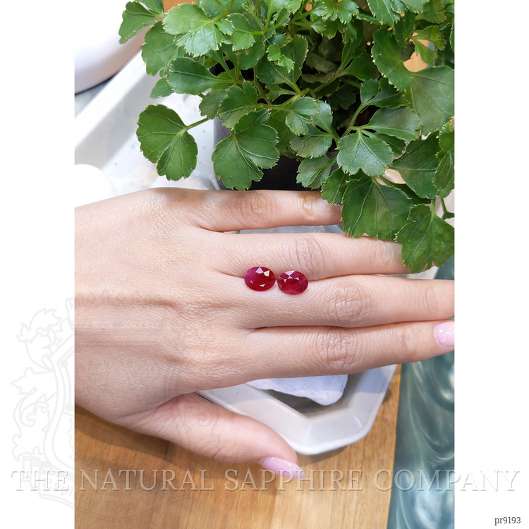 5.36 Ct.Tw. Ruby Pair from Mozambique