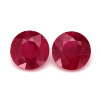 3.18 Ct.Tw.Total Carat Weight Ruby Pair from Mozambique Video