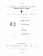 1.46 Ct.Tw.Total Carat Weight Purplish Pink Sapphire Pair from Ceylon (Sri Lanka) Scan Report