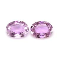 1.71&nbsp;Ct.Tw.Total Carat Weight Pinkish Purple Sapphire Pair from Ceylon (Sri Lanka) Video