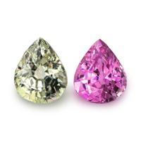 2.55&nbsp;Ct.Tw.Total Carat Weight Green Sapphire Pair from Ceylon (Sri Lanka) Video