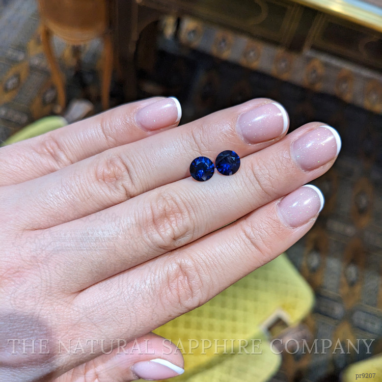 2.72 Ct.Tw. Blue Sapphire Pair from Ceylon (Sri Lanka)