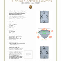 2.10 Ct.Tw.Total Carat Weight Pink Sapphire Pair from Ceylon (Sri Lanka) 3 D Scan Report