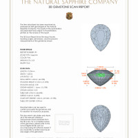 5.08 Ct.Tw.Total Carat Weight Pink Sapphire Pair from Ceylon (Sri Lanka) 3 D Scan Report