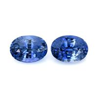 6.10&nbsp;Ct.Tw.Total Carat Weight Blue Sapphire Pair from Ceylon (Sri Lanka) Video