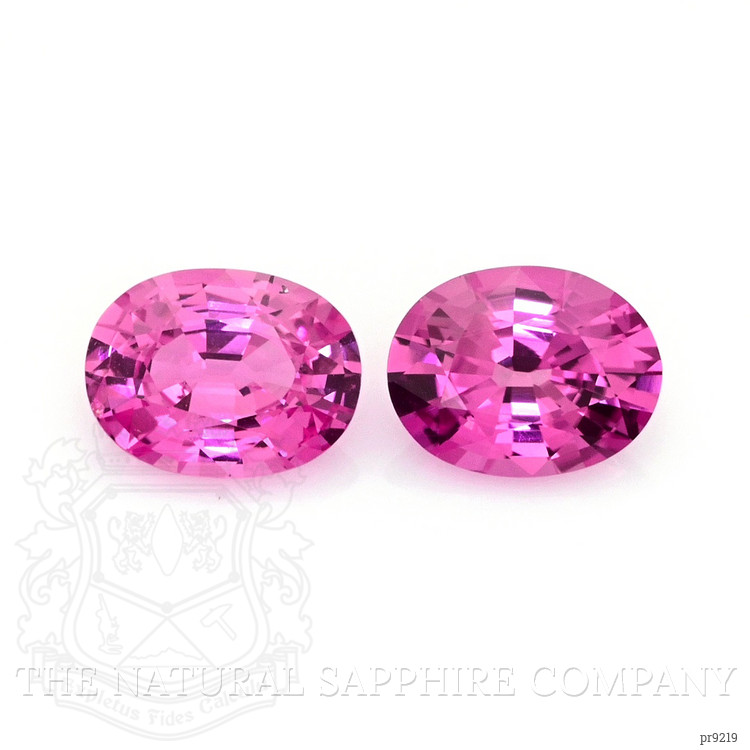 2.88 Ct.Tw. Pink Sapphire Pair from Ceylon (Sri Lanka)