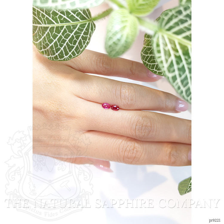 0.46 Ct.Tw. Ruby Pair from Mozambique