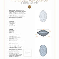 0.46 Ct.Tw.Total Carat Weight Ruby Pair from Mozambique 3 D Scan Report